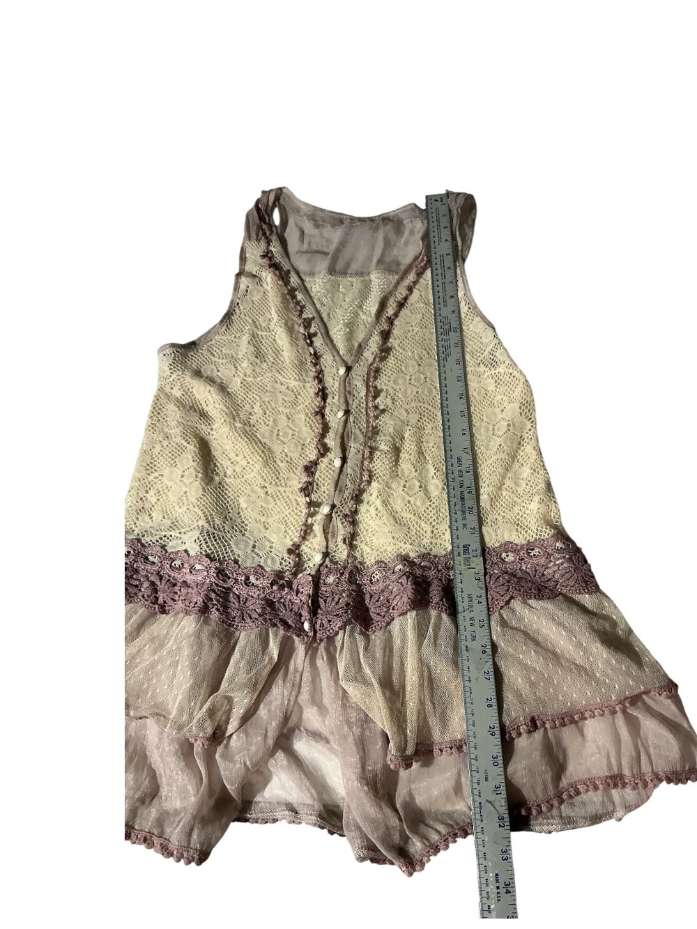 Pretty Angel Lace, Layers Vest - Picture 7 of 8